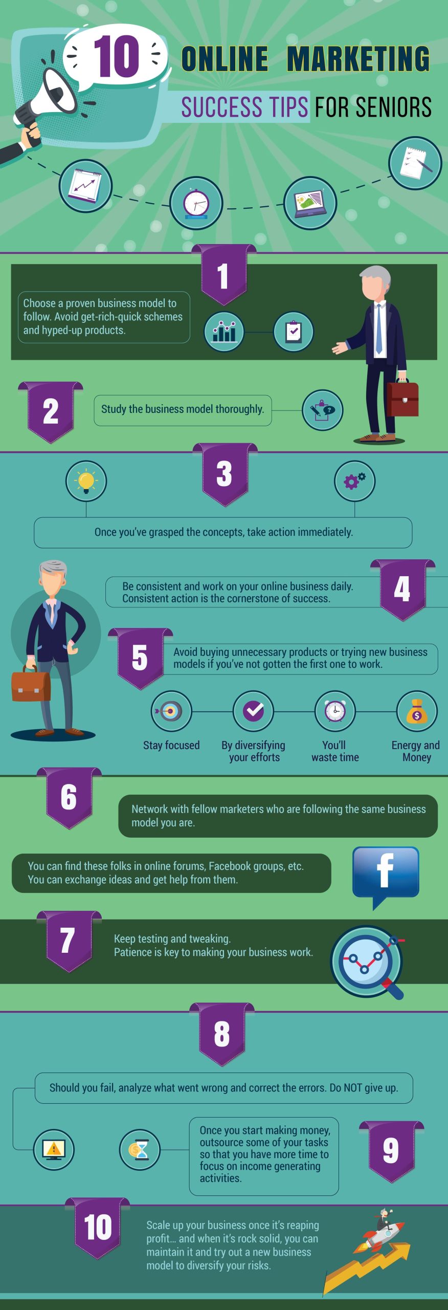 Seniorpreneur Online Marketing Success Tips