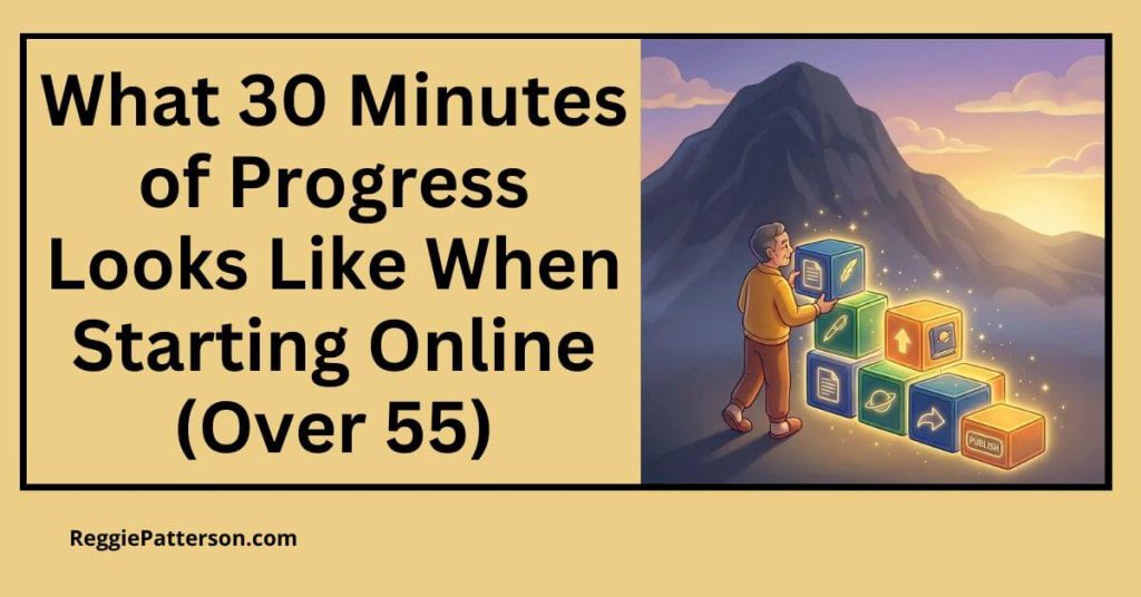 What 30 Minutes of Progress Looks Like When Starting Online