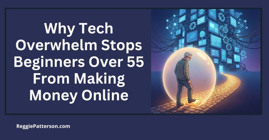 Why Tech Overwhelm Stops Beginners Over 55 From Making Money Online
