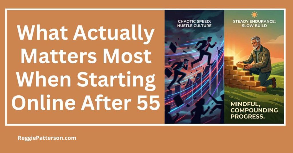 What Actually Matters Most When Starting Online After 55