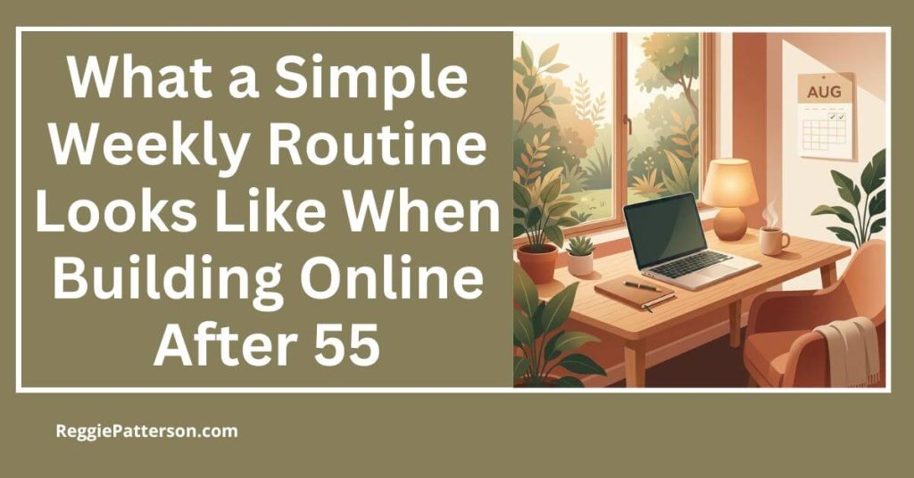 What a Simple Weekly Routine Looks Like When Building Online After 55