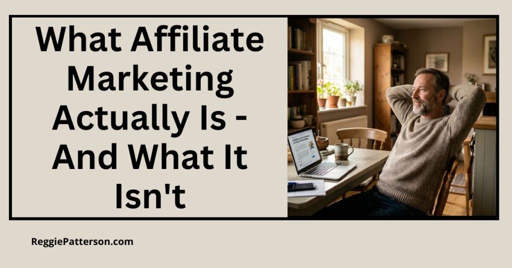 What Affiliate Marketing Actually Is - And What It Isn't