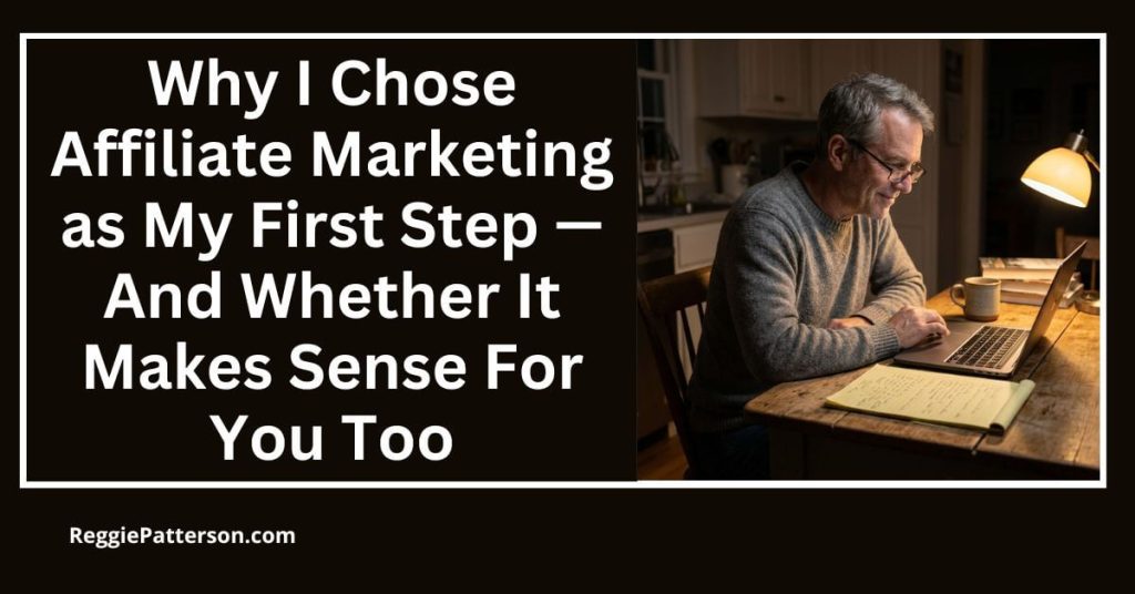 Why I Chose Affiliate Marketing as My First Step — And Whether It Makes Sense For You Too